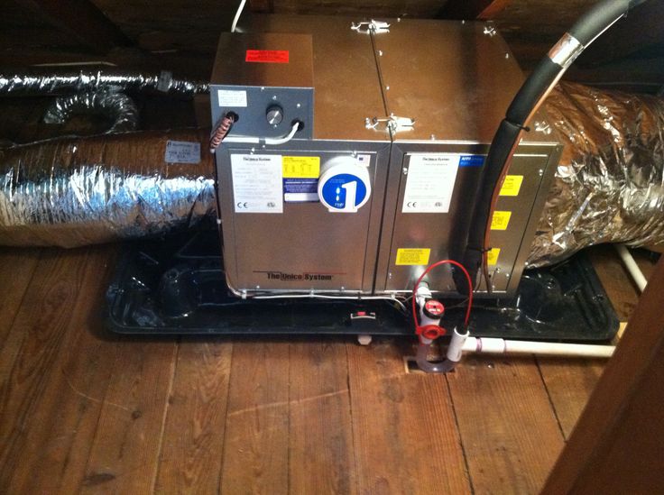 Unico System high-velocity air conditioning unit for Michigan homes via Mechanical Extremes