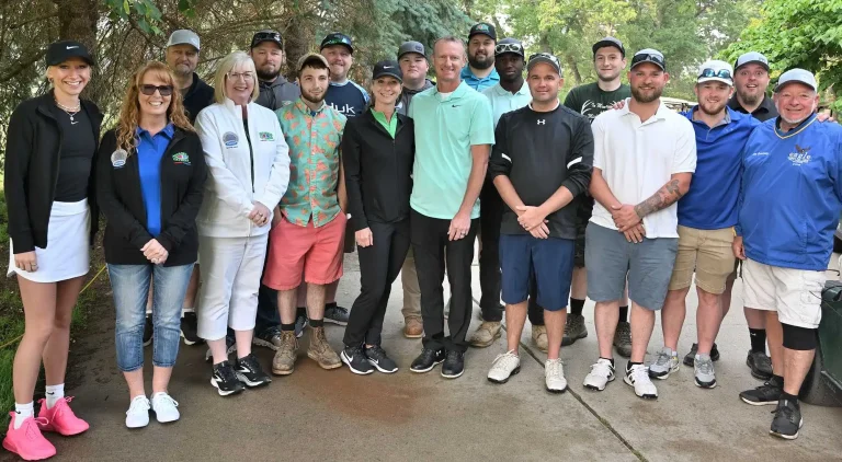 Mechanical Extremes HVAC team group at 2023 golf outing community event